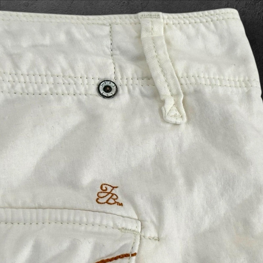 Tommy Bahama Shorts Mens 44 White Cargo 100% Cotton Marlin Embroidered 10 Inseam - Picture 10 of 10